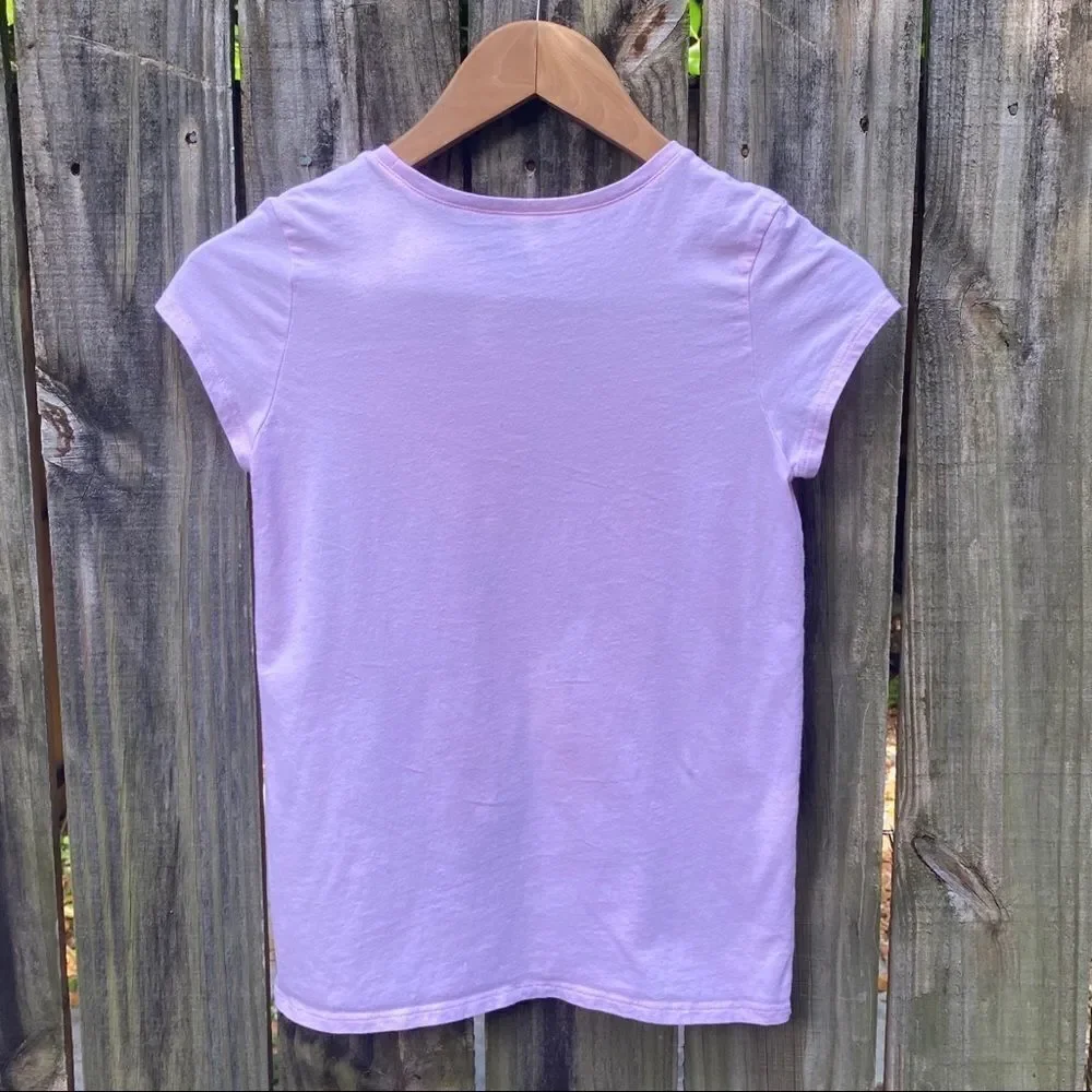 LOVE Light Pink Graphic T-shirt Sz L 10/12